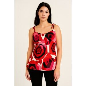 Vintage Women M Fairy Y2K‎ Glam Flowy Babydoll Top Braided Straps Holiday Party